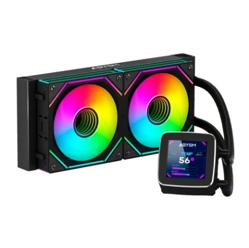 Abysm Liquid Cooling Oceanic LCD 240 ARGB - Preto